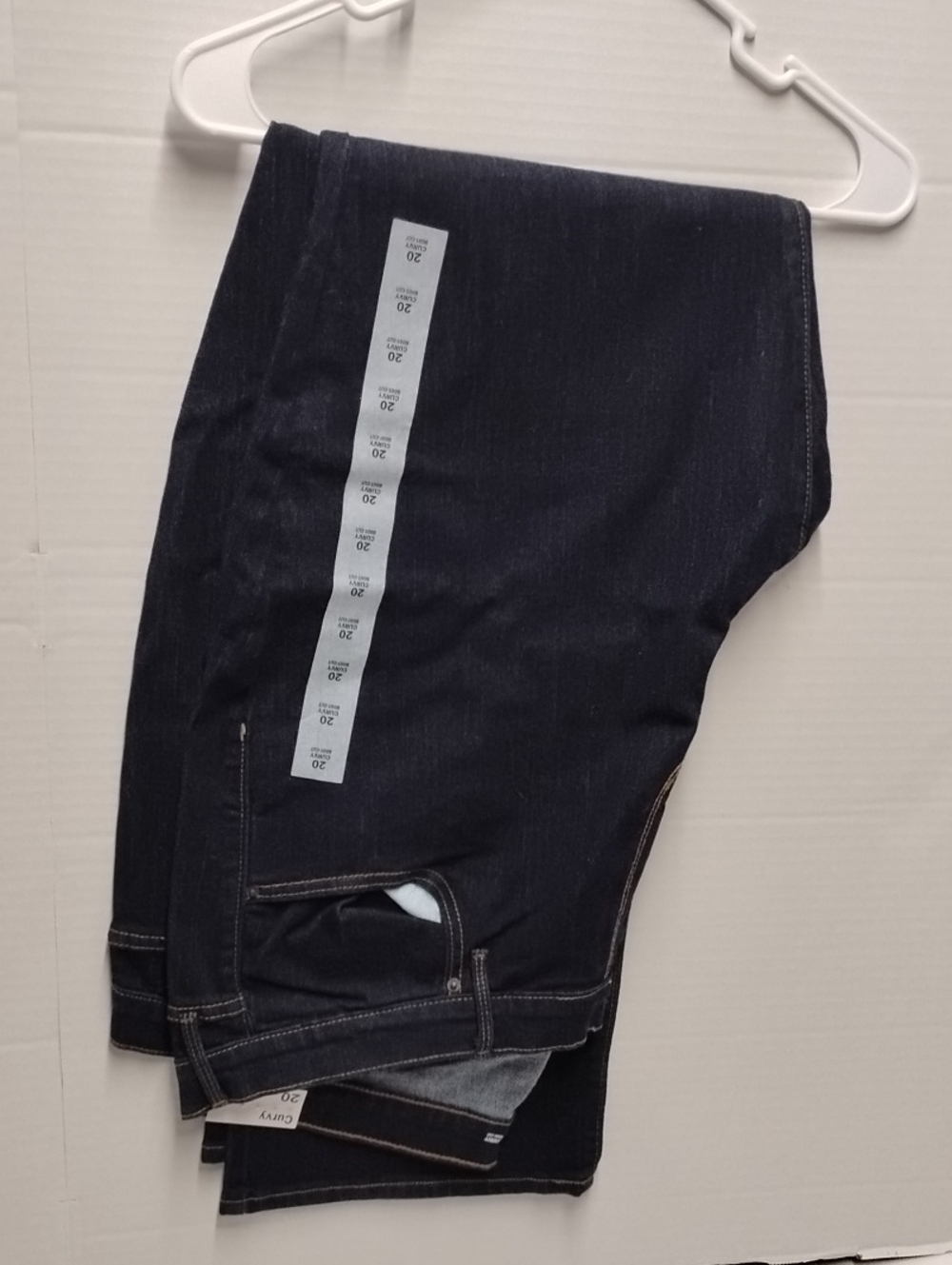 Old Navy Curvy Boot Cut Jeans Dark Indigo Size 20